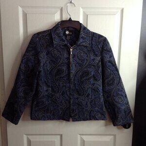 First Option 6P, Blazer, Textured, Paisley, full zipper, Eclectic Style, Autumn